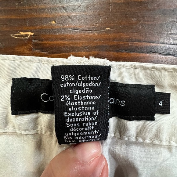 Calvin Klein Jeans Khaki Cuffed Bermuda Shorts size 4 excellent condition - Picture 6 of 9